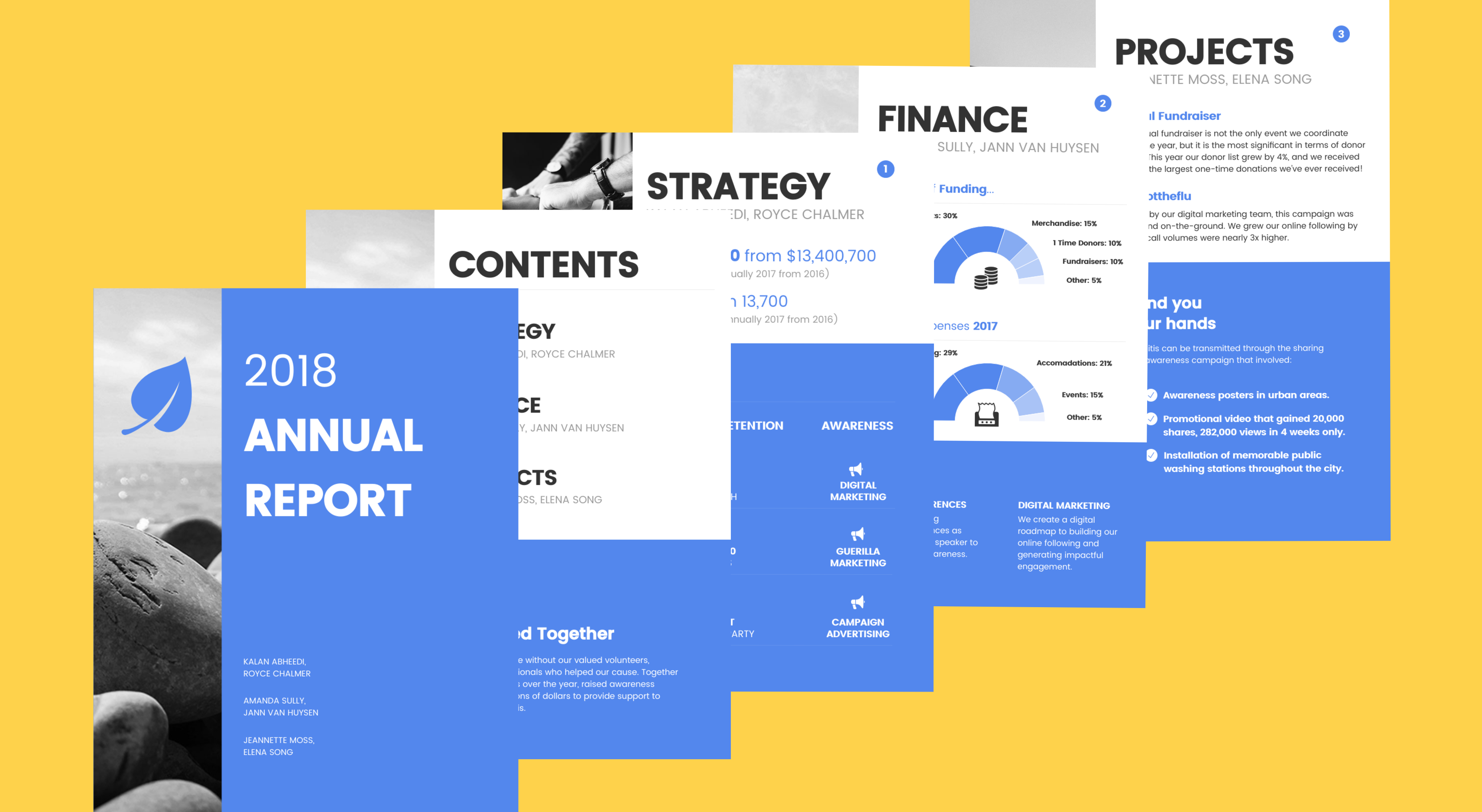 13+ Annual Report Design Examples & Ideas – Daily Design Within Nonprofit Annual Report Template