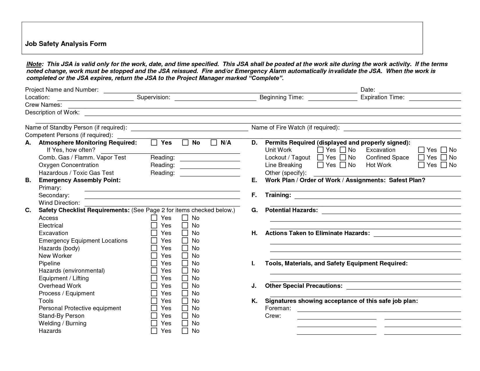 13+ Job Safety Analysis Examples – Pdf, Word, Pages | Examples Within Safety Analysis Report Template