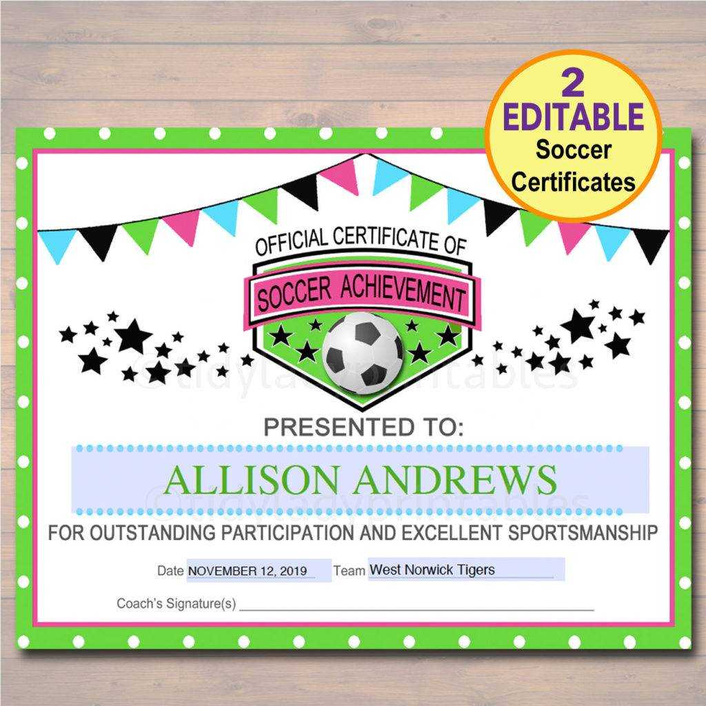 13+ Soccer Award Certificate Examples – Pdf, Psd, Ai Within Soccer Award Certificate Template