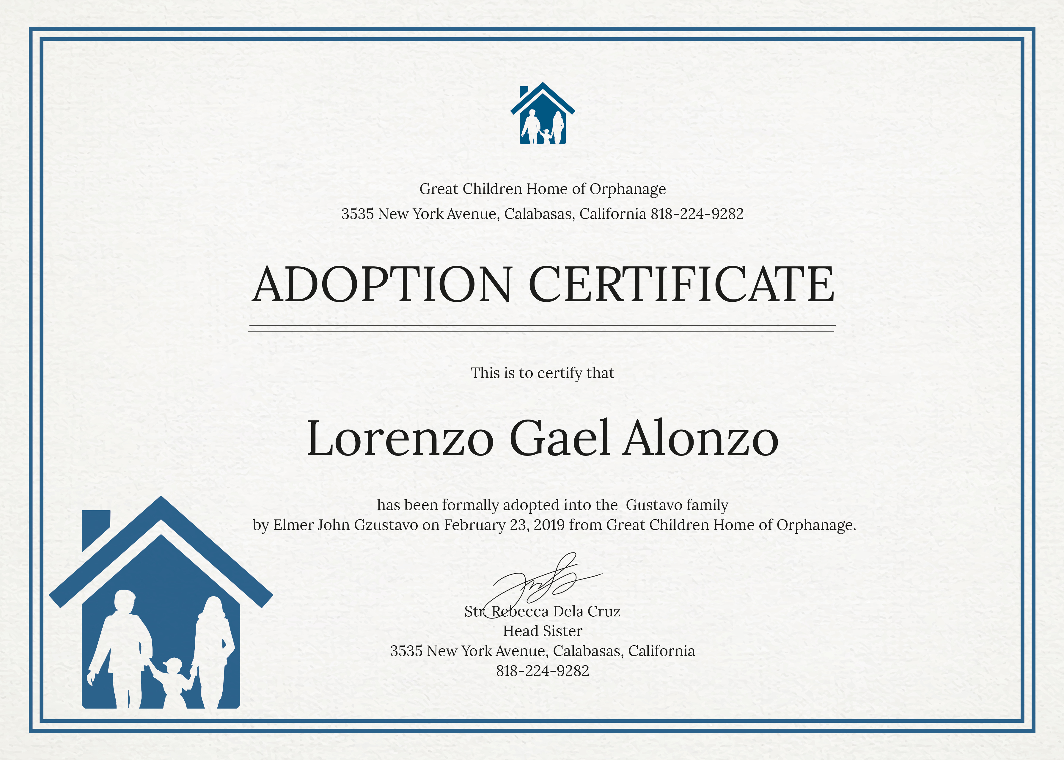 14+ Adoption Certificate Templates | Proto Politics Regarding Adoption Certificate Template