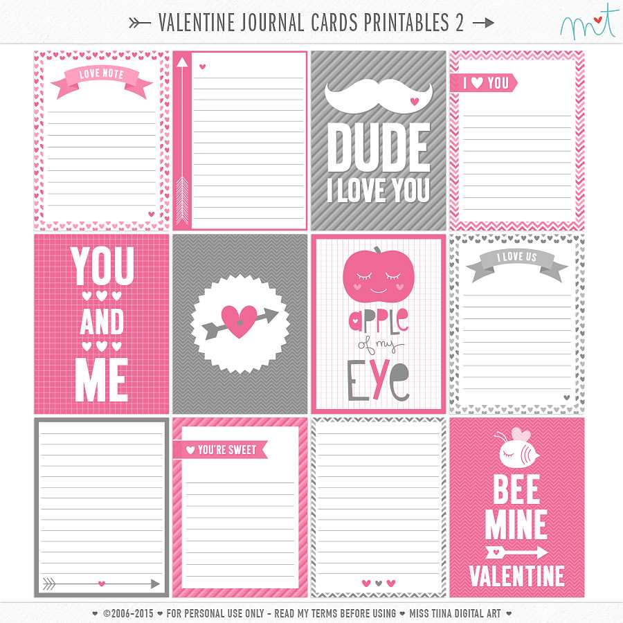 14 Days Of Free Valentine's Printables Day 6 | Misstiina With Regard To 52 Reasons Why I Love You Cards Templates Free