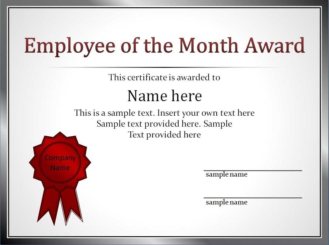 14+ Employee Of The Month Certificate Template | This Is With Employee Of The Month Certificate Template