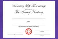 14+ Honorary Life Certificate Templates - Pdf, Docx | Free inside Life Membership Certificate Templates