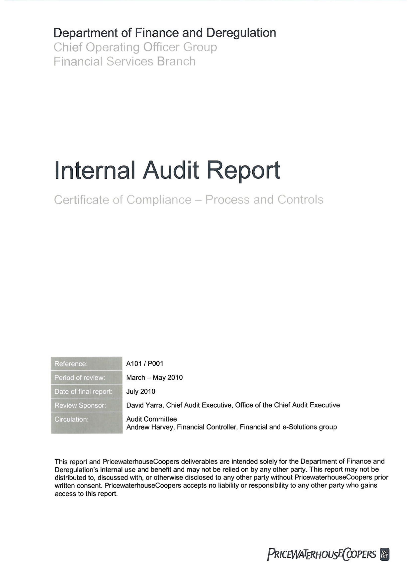 14+ Internal Audit Report Examples – Pdf, Word | Examples In Internal Control Audit Report Template