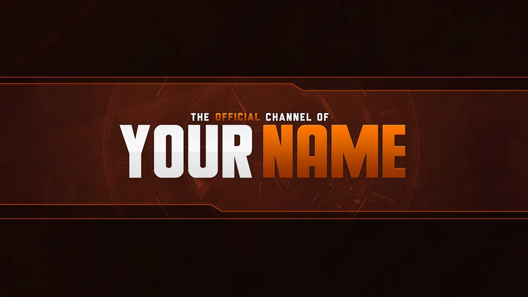 14 Youtube Banner Psd T Images – Free Youtube Banner With Regard To Banner Template For Photoshop