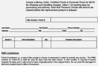 15 Easy Rules Of Rma Form | Realty Executives Mi : Invoice inside Rma Report Template