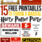 15 Free Harry Potter Party Printables – Part 2 – Lovely Planner With Get Out Of Jail Free Card Template