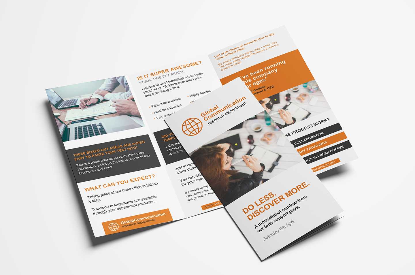 15 Free Tri Fold Brochure Templates In Psd & Vector – Brandpacks In Membership Brochure Template