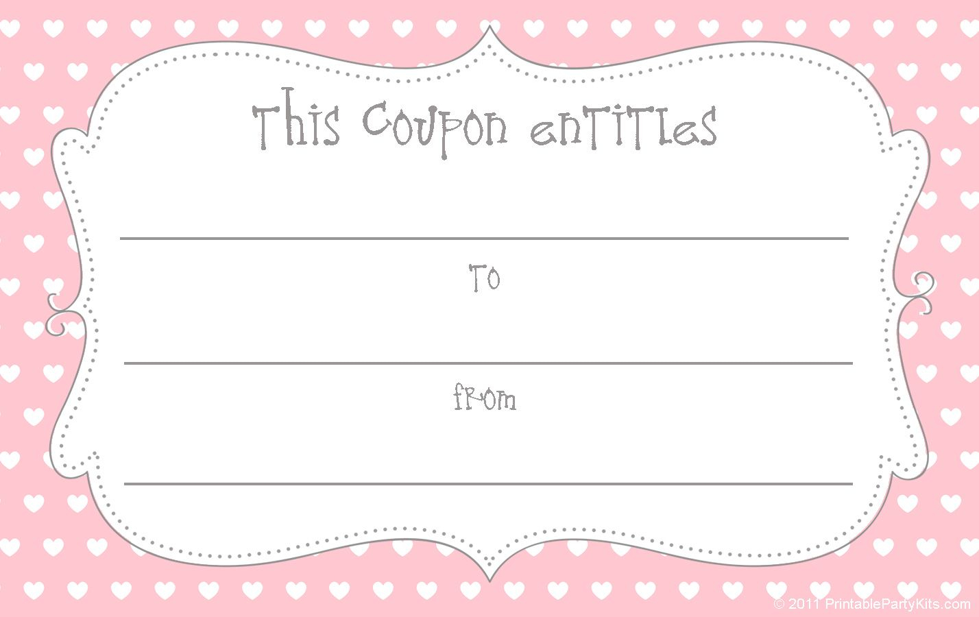15 Sets Of Free Printable Love Coupons And Templates With Coupon Book Template Word