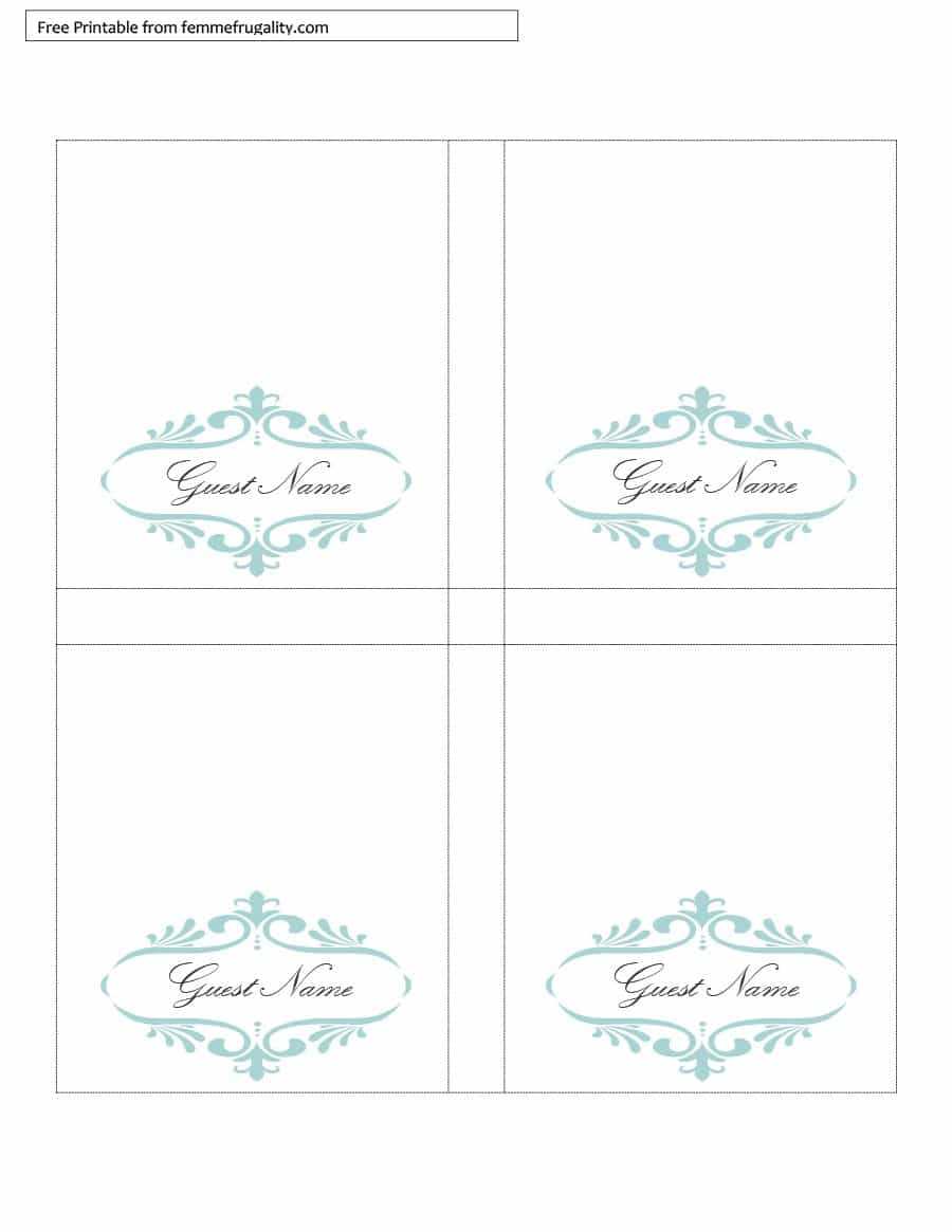 16 Printable Table Tent Templates And Cards ᐅ Template Lab For Free Printable Tent Card Template