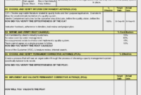 17. 8D Report Vorlage Word Herunterladen 8D Report Vorlage with 8D Report Template Xls
