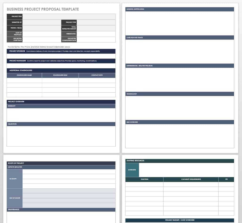 17 Free Project Proposal Templates + Tips | Smartsheet With Free Business Proposal Template Ms Word