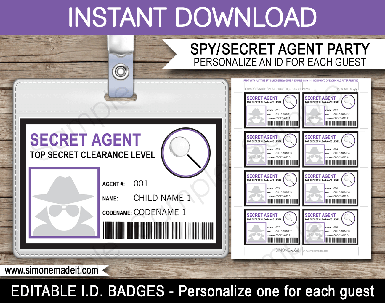 17 Images Of Secret Service Notebook Template | Jackmonster Throughout Mi6 Id Card Template