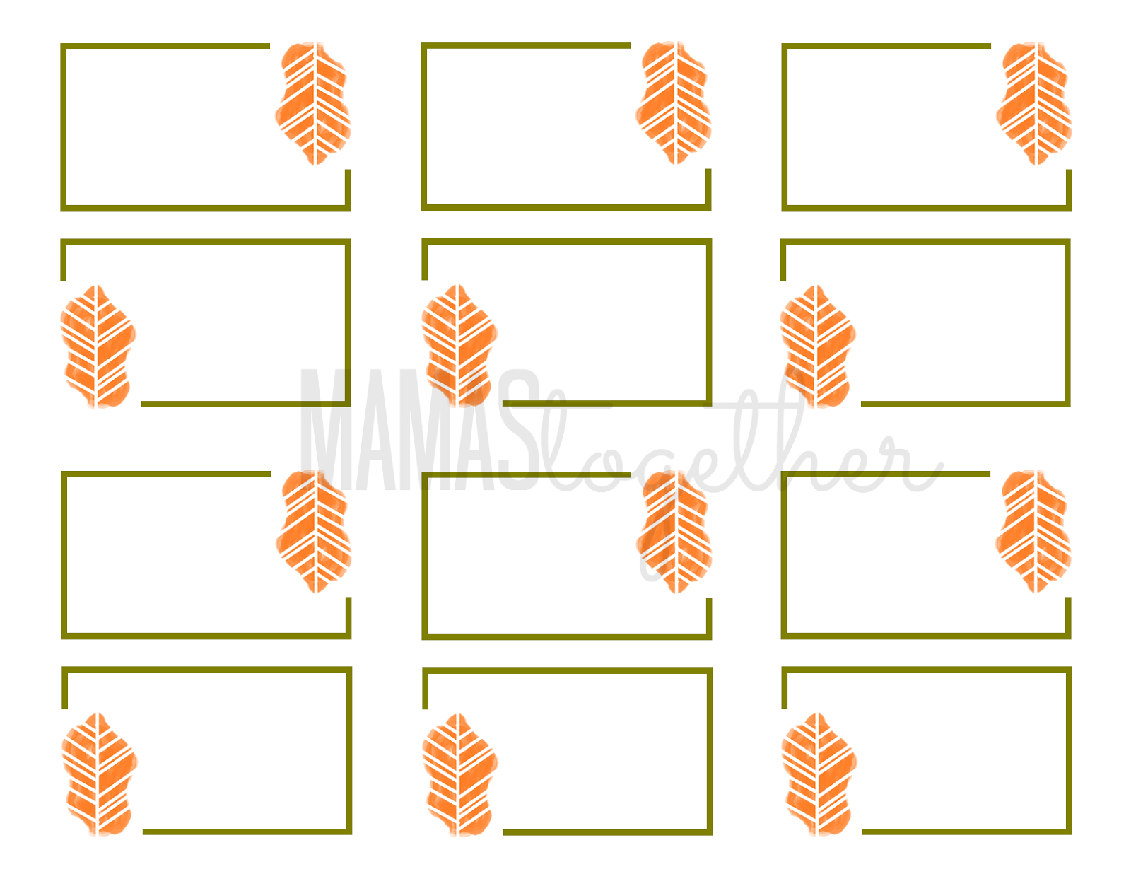 19 Elegant & Fun Printable Place Cards | Kittybabylove With Thanksgiving Place Cards Template