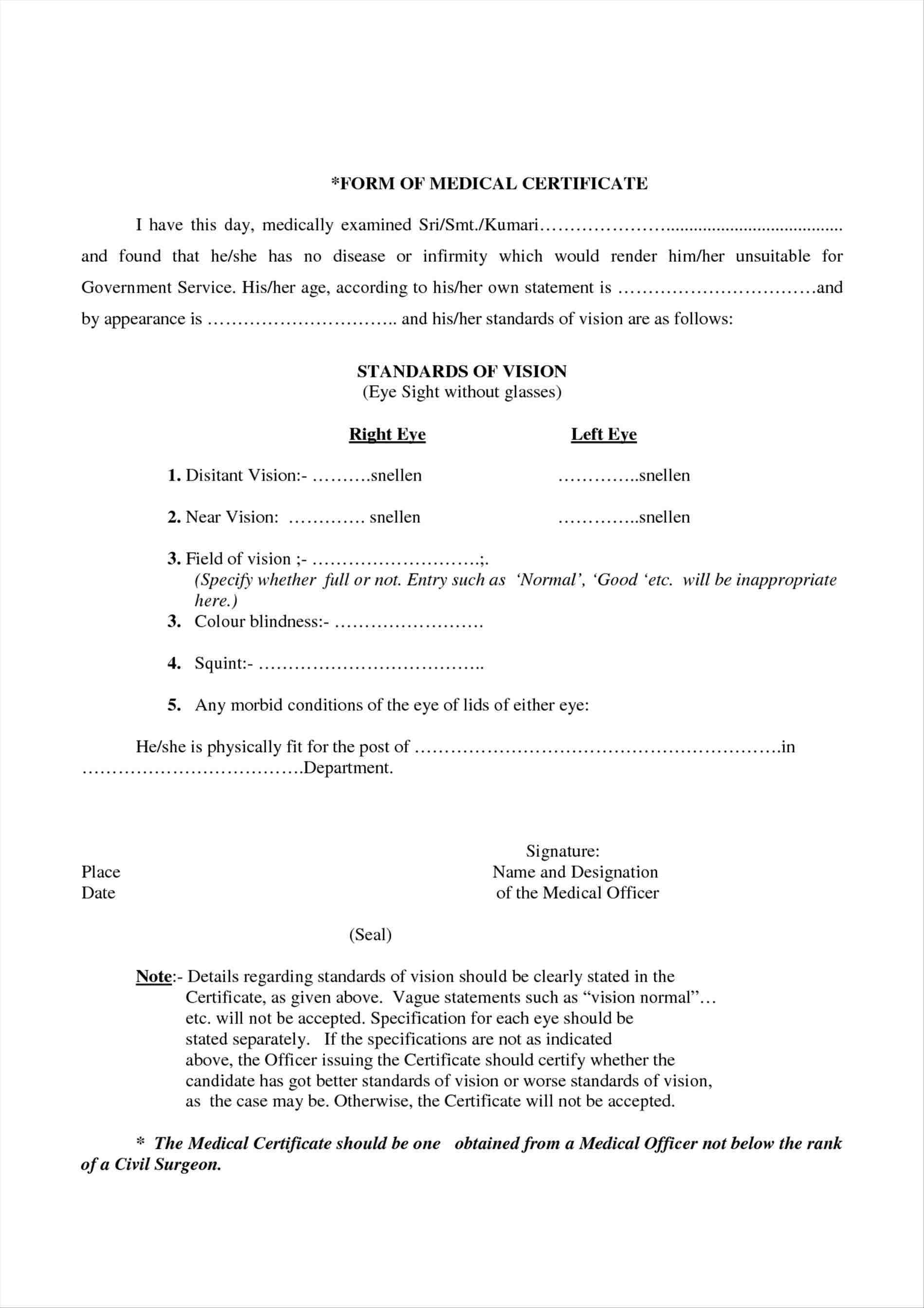 19+ Medical Certificate Templates For Leave – Pdf, Docs For Medical Report Template Doc