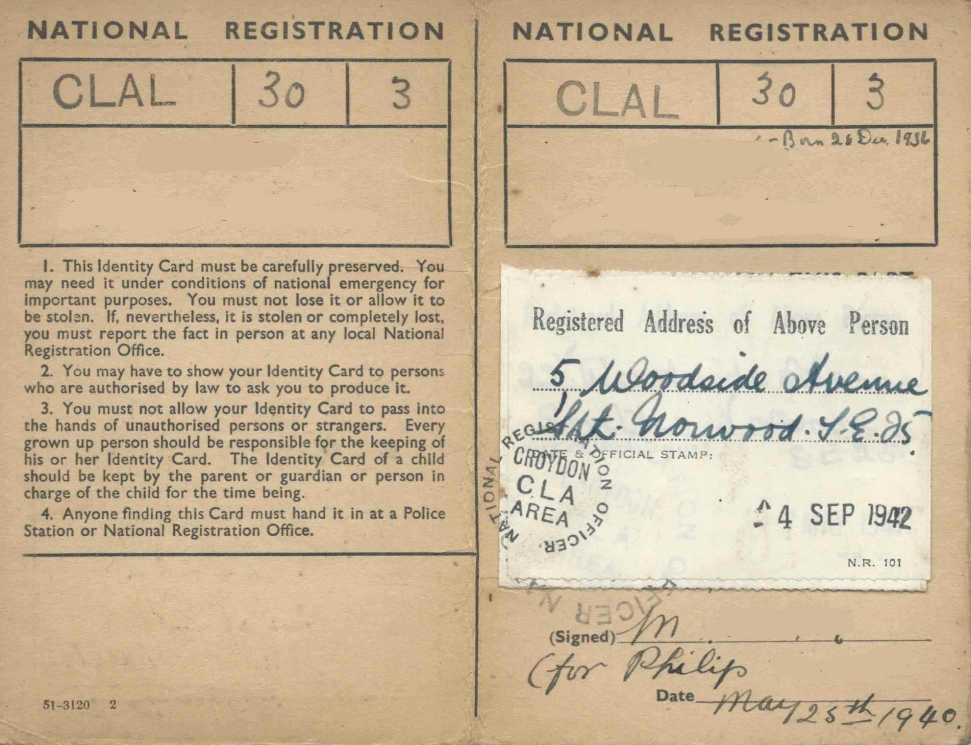 1939 Register | The Wartime National Register | Trace Ww2 Within World War 2 Identity Card Template