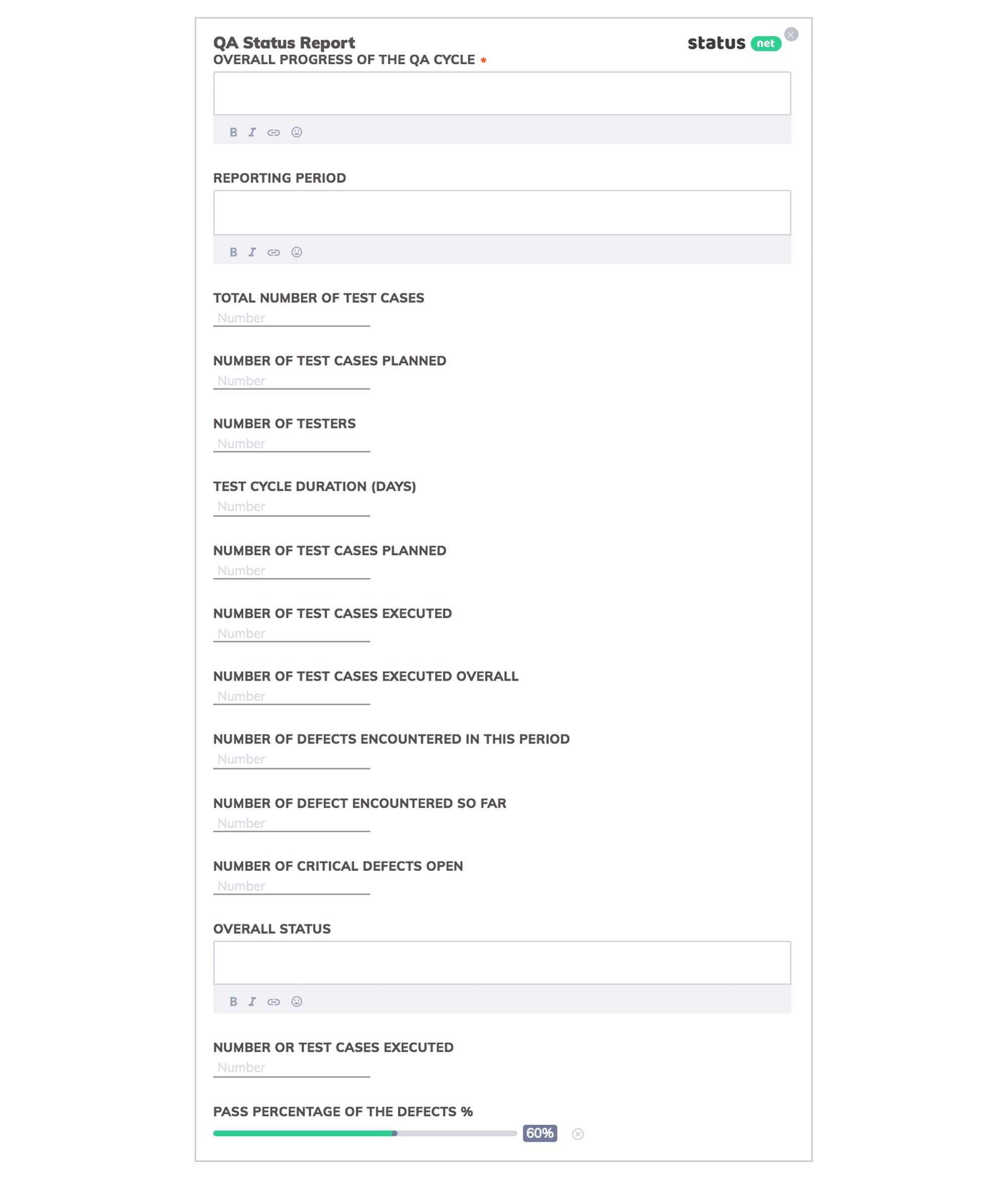 2 Remarkable Qa Daily Status Report Templates | Free Download In Defect Report Template Xls