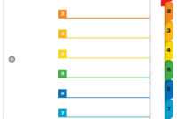 20 Beautiful 8 Tab Divider Template inside 8 Tab Divider Template Word