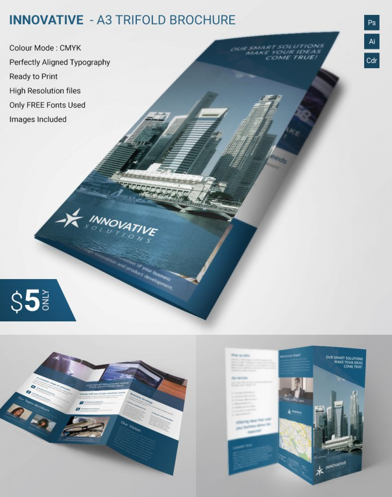 20 Best Free And Premium Corporate Brochure Templates Lavish Within Tri Fold Brochure Template Indesign Free Download