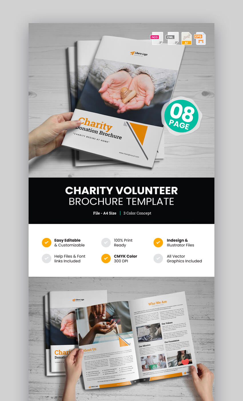 20 Best Professional Business Brochure Design Templates For 2019 Pertaining To Volunteer Brochure Template