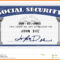 20+ Blank Social Security Card Template Intended For Blank Social Security Card Template