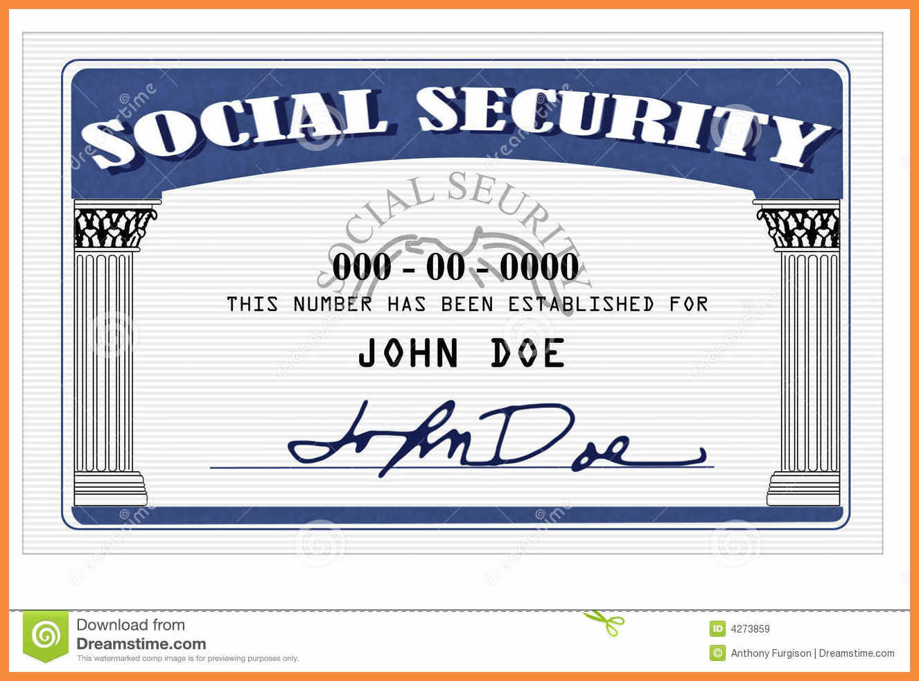 20+ Blank Social Security Card Template Throughout Social Security Card Template Download