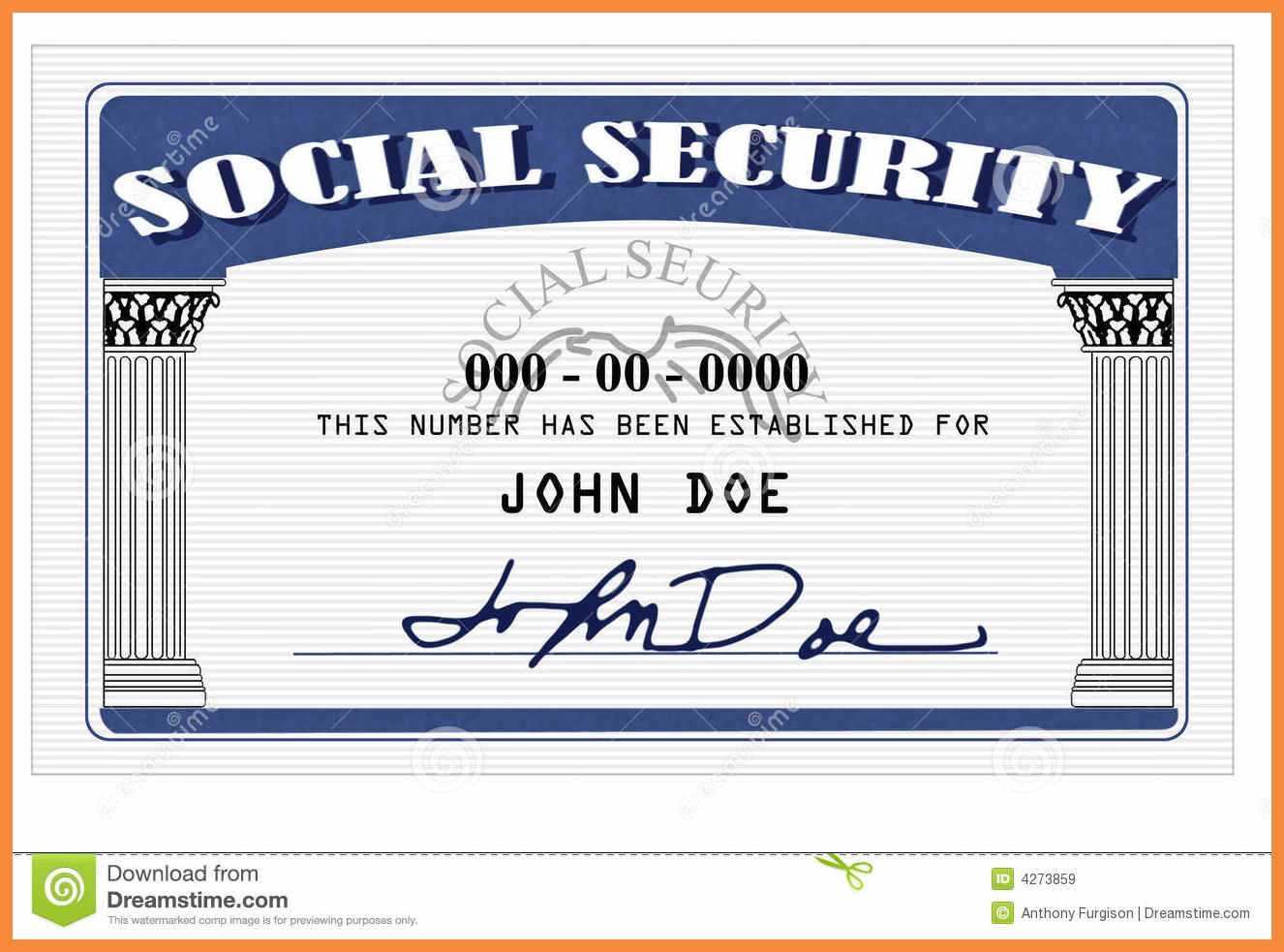 20+ Blank Social Security Card Template Throughout Social Security Card Template Download