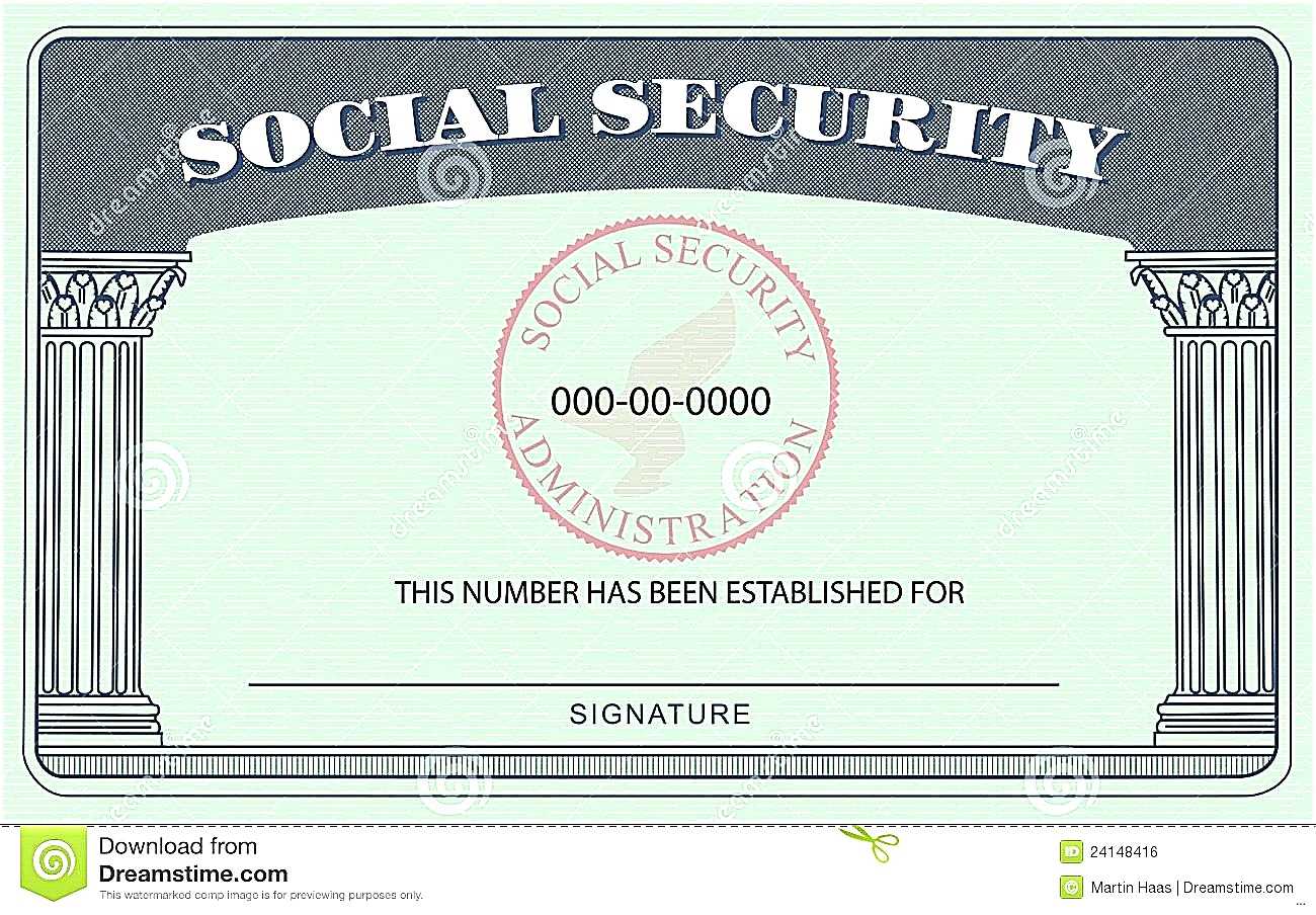 20+ Blank Social Security Card Template With Social Security Card Template Download