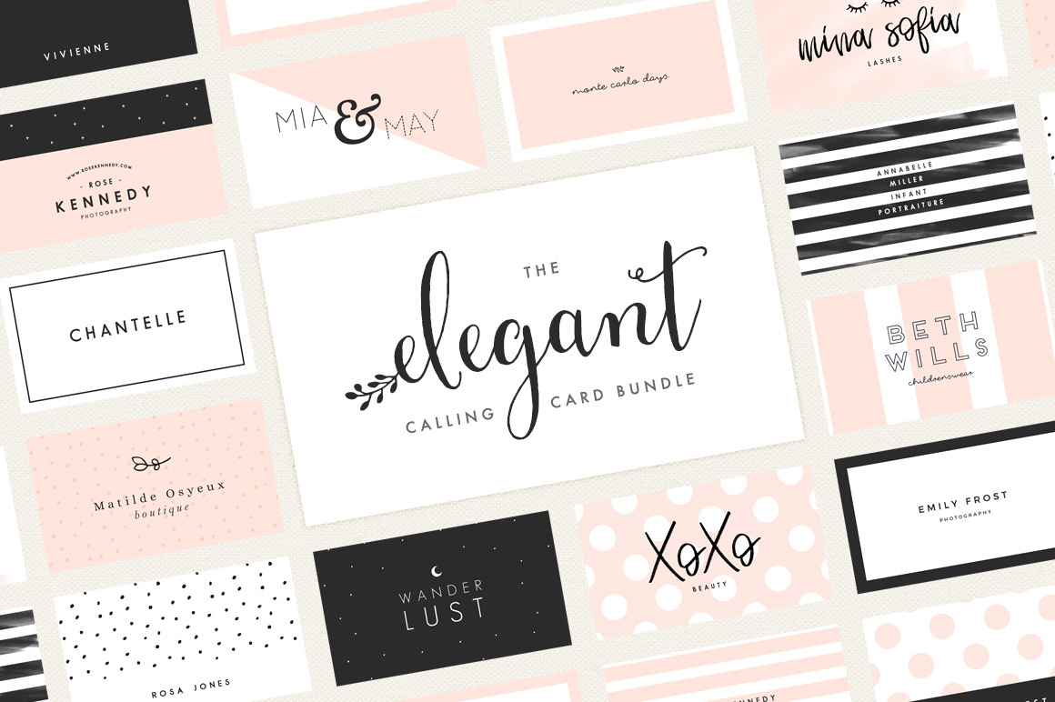 20 Feminine Business Card Templates – Design Cuts Pertaining To Call Card Templates