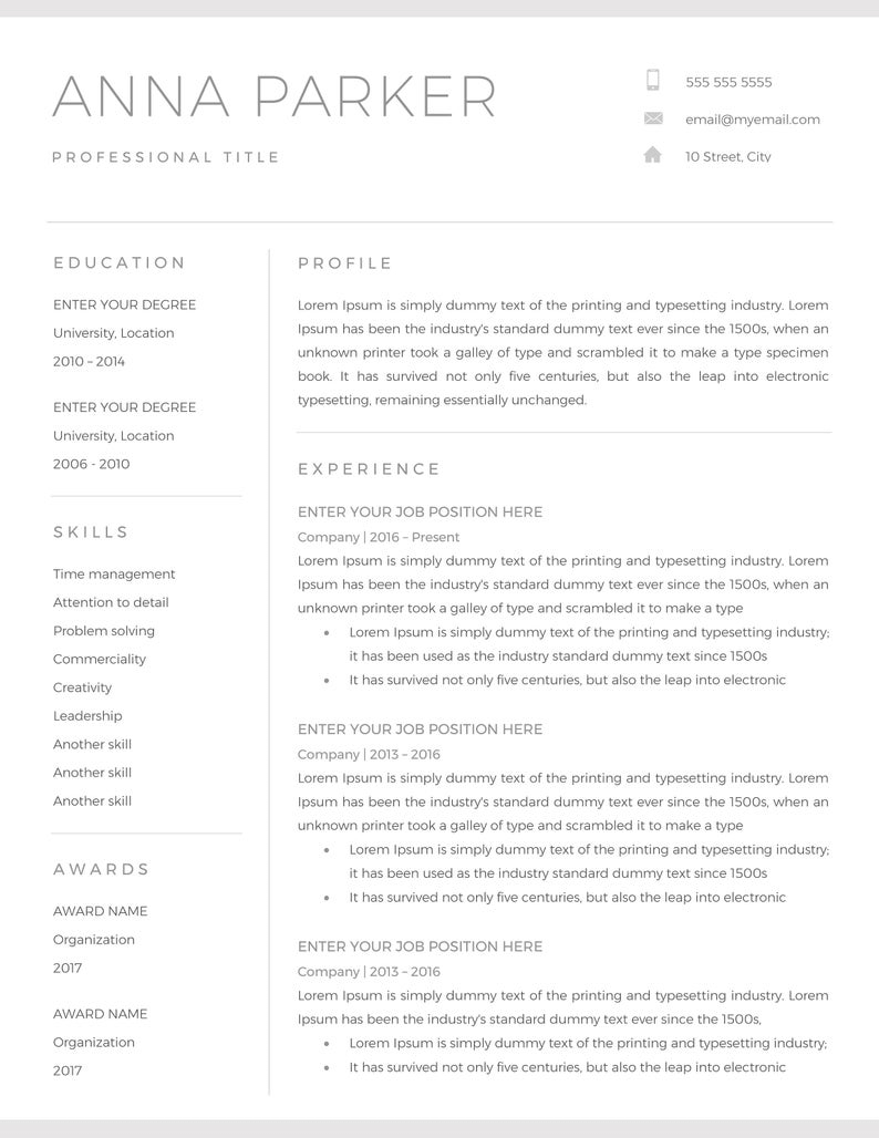 20+ Free And Premium Word Resume Templates [Download] Inside Resume Templates Microsoft Word 2010
