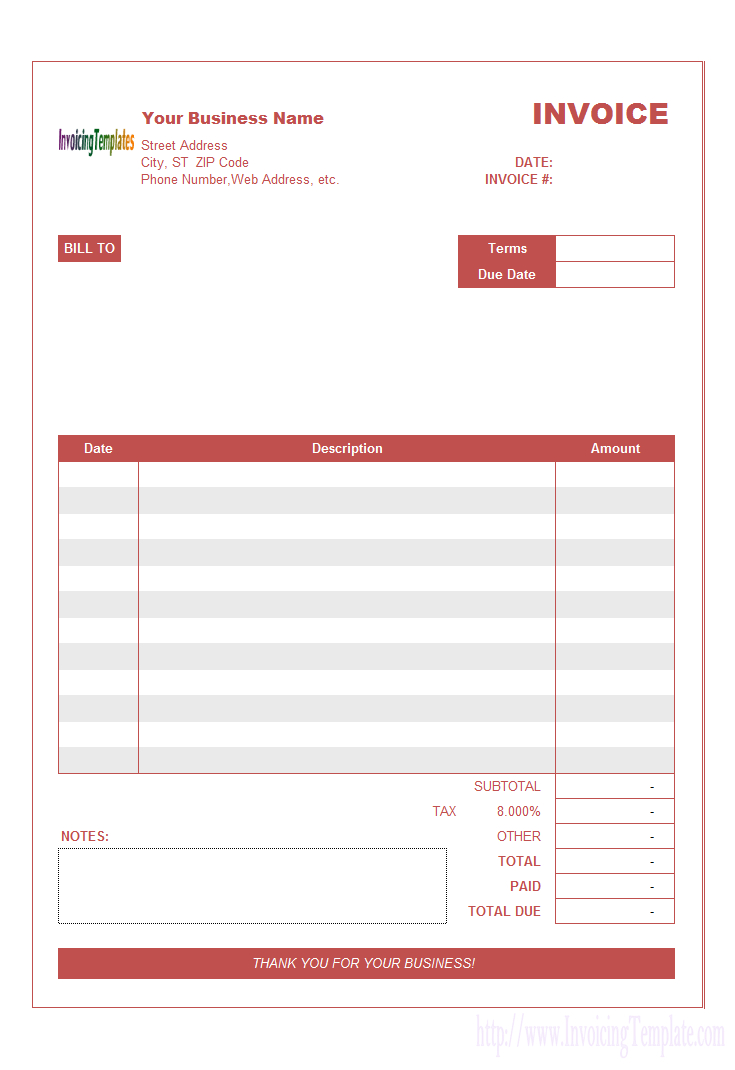 20 Microsoft Office Invoice Templates Free Download Pertaining To Microsoft Office Word Invoice Template