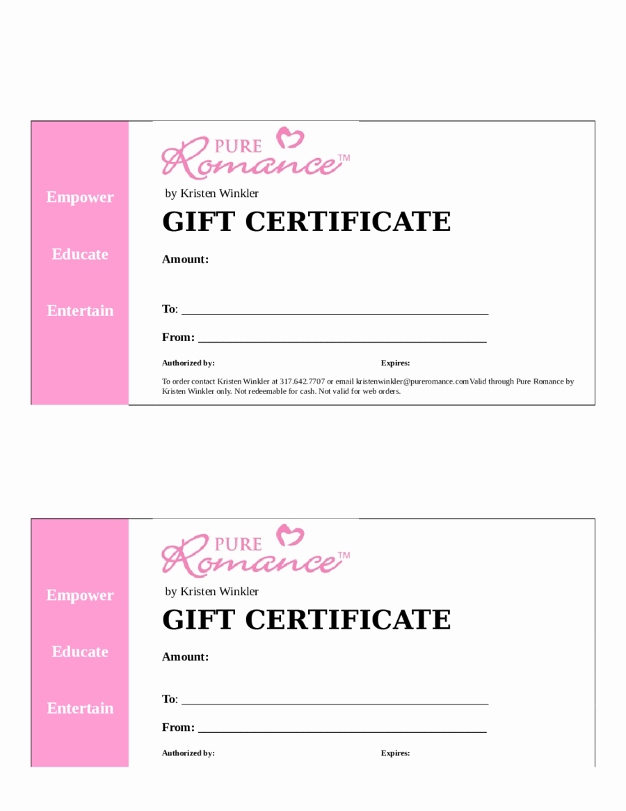 2018 Gift Certificate Form Fillable Printable Pdf Intended Regarding Fillable Gift Certificate Template Free