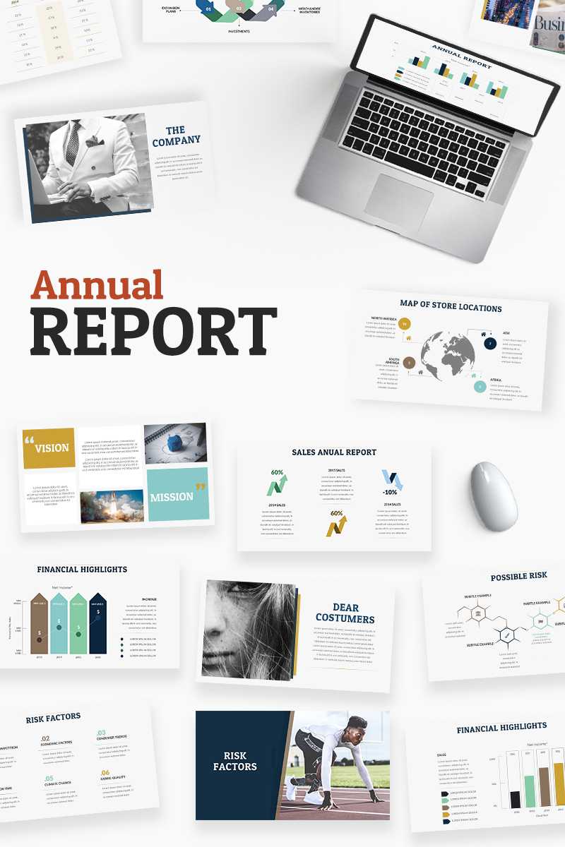 2019 Annual Report Powerpoint Template #80711 With Annual Report Ppt Template