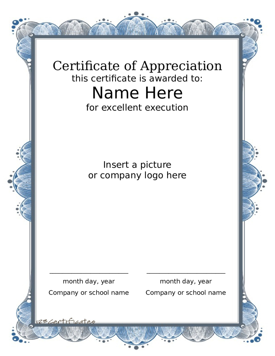 2019 Award Certificate – Fillable, Printable Pdf & Forms Throughout Farewell Certificate Template