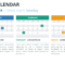 2019 Calendar Powerpoint Templates In Microsoft Powerpoint Calendar Template