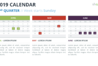 2019 Calendar Powerpoint Templates with regard to Microsoft Powerpoint Calendar Template