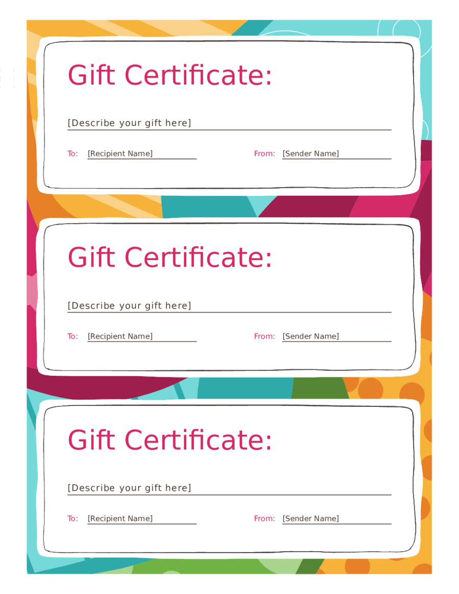 2019 Gift Certificate Form – Fillable, Printable Pdf & Forms Inside Fillable Gift Certificate Template Free