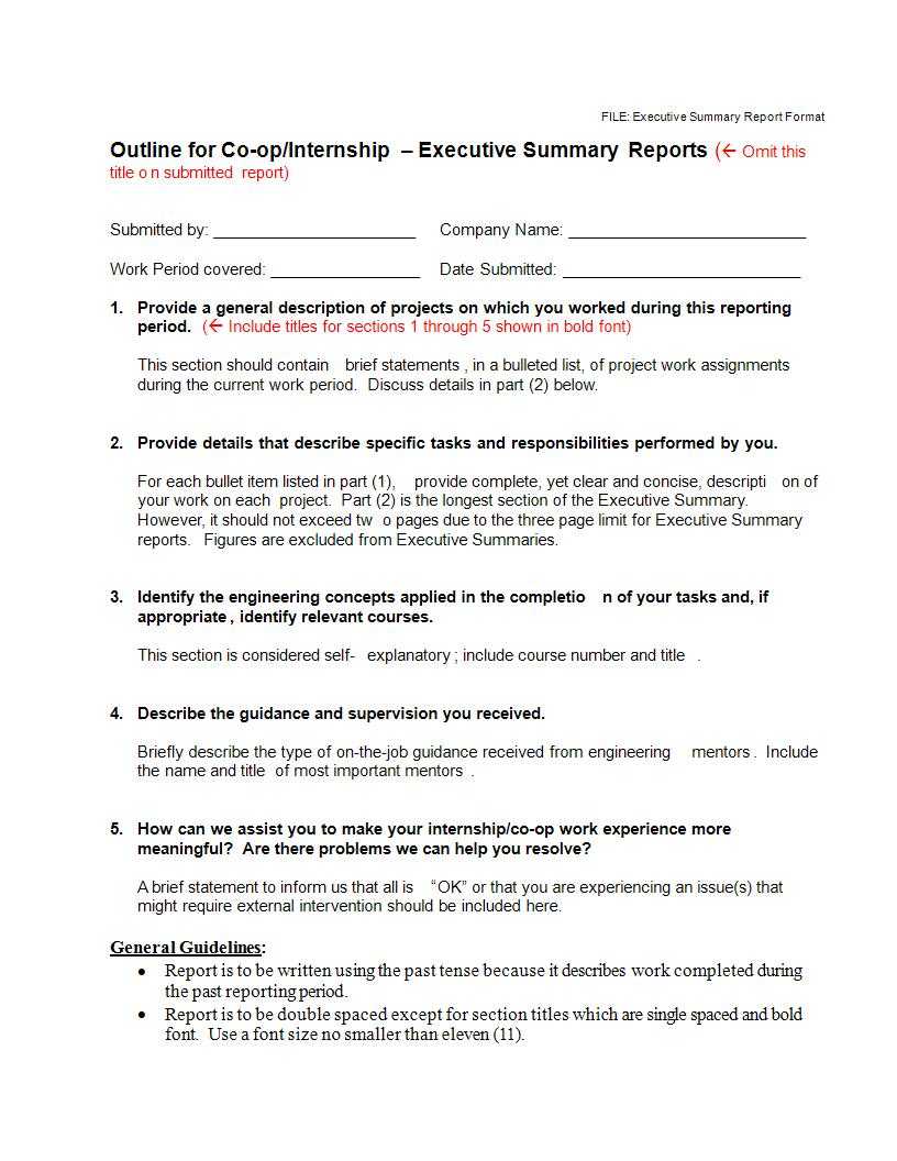 22+ Executive Summary Samples – Pdf, Doc | Examples With Executive Summary Report Template