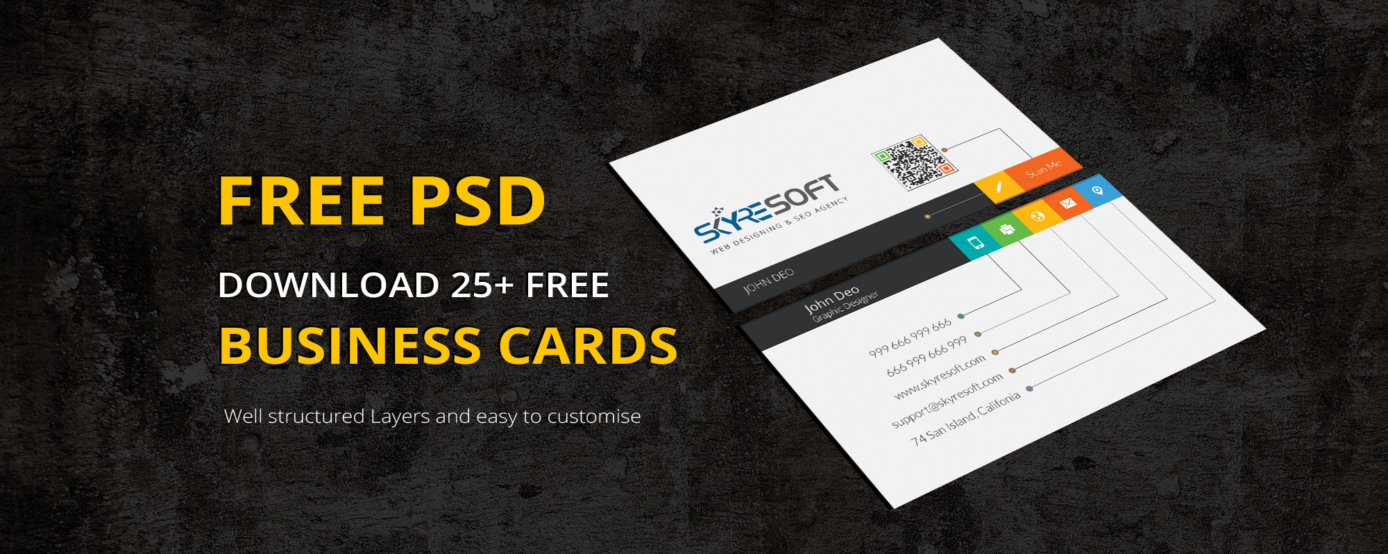 25 Creative Free Psd Business Card Templates 2019 Within Web Design Business Cards Templates