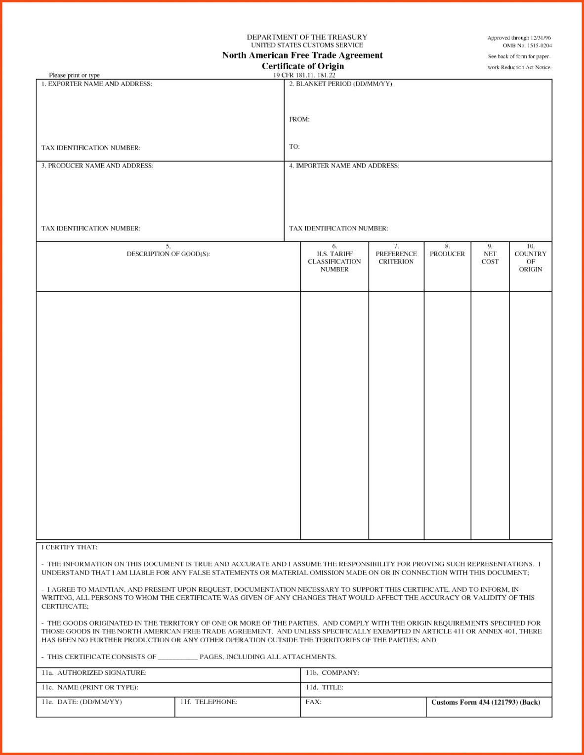 25 Ideas Of Us Israel Certificate Of Origin Template Intended For Certificate Of Origin Form Template