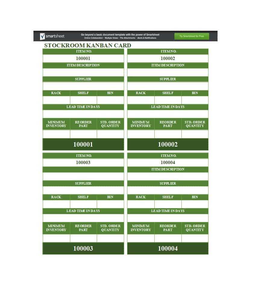 25 Printable Kanban Card Templates (& How To Use Them) ᐅ In Kanban Card Template