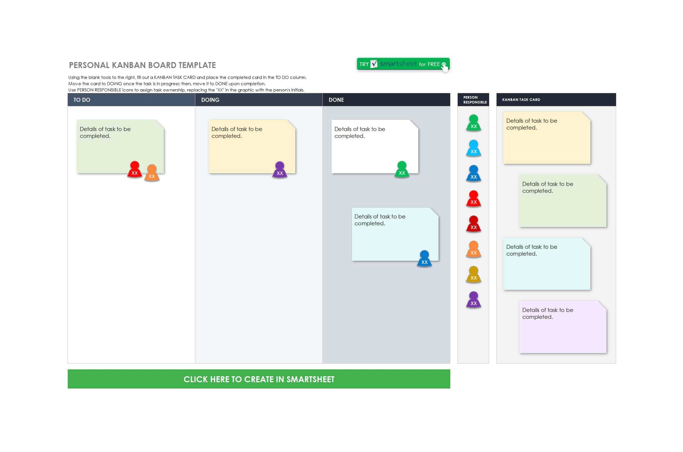 25 Printable Kanban Card Templates (& How To Use Them) ᐅ Throughout Kanban Card Template