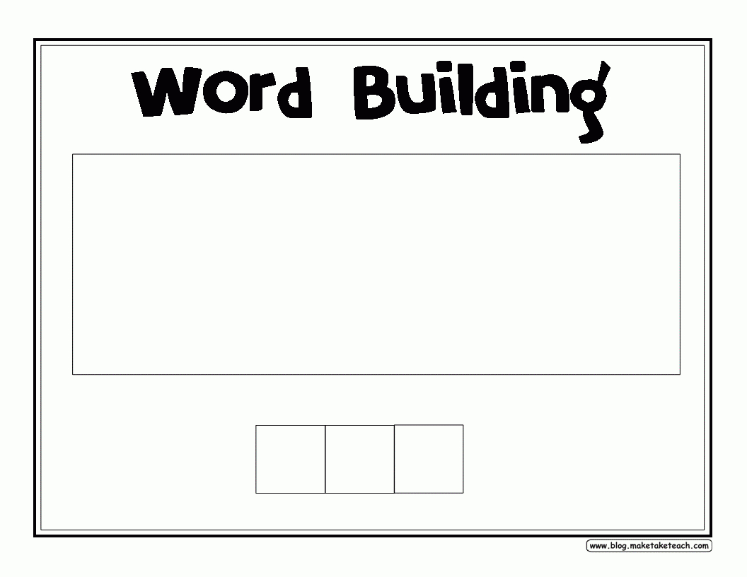 26 Images Of Making Words Template Big | Netpei With Making Words Template