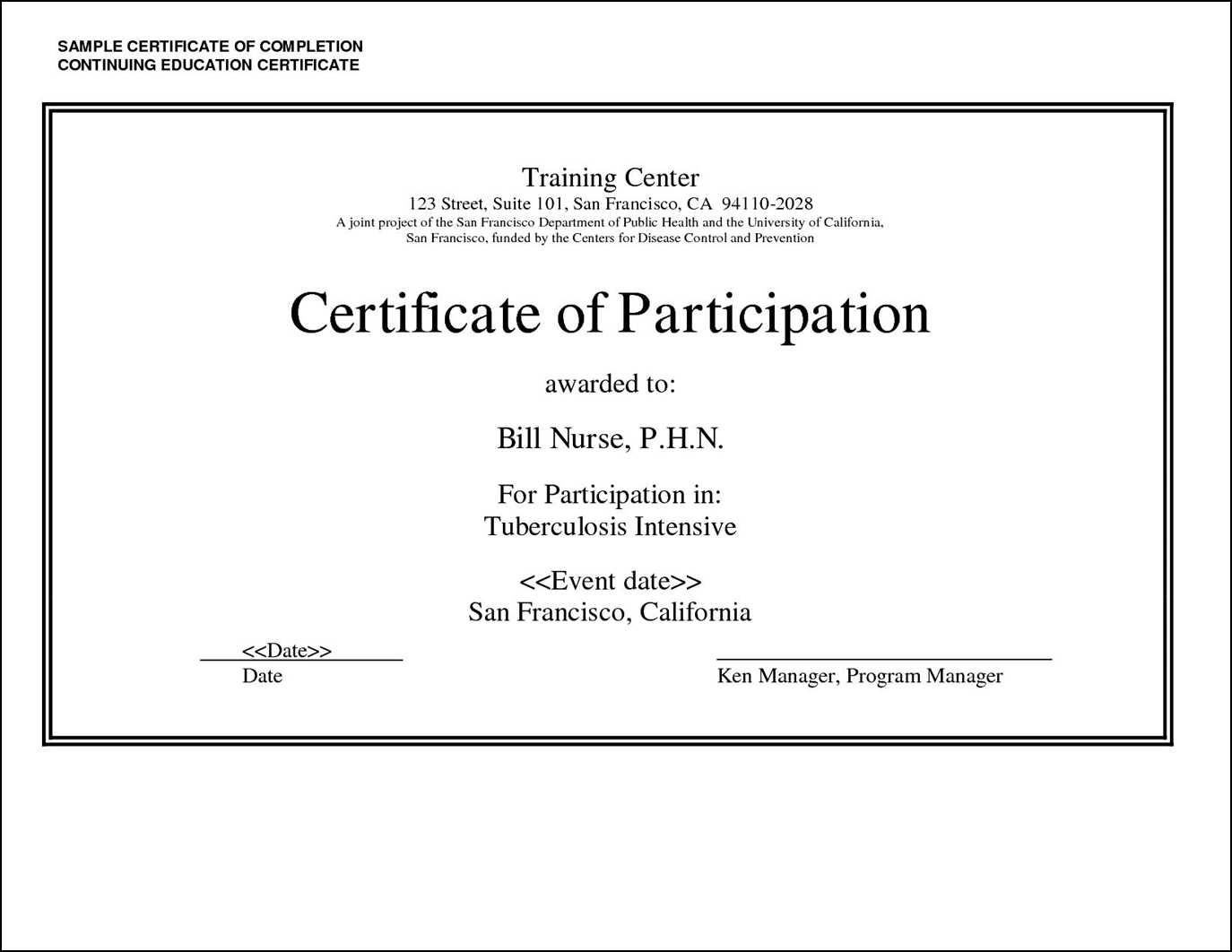 27 Images Of Adult Education Certificate Template | Masorler With Regard To Continuing Education Certificate Template