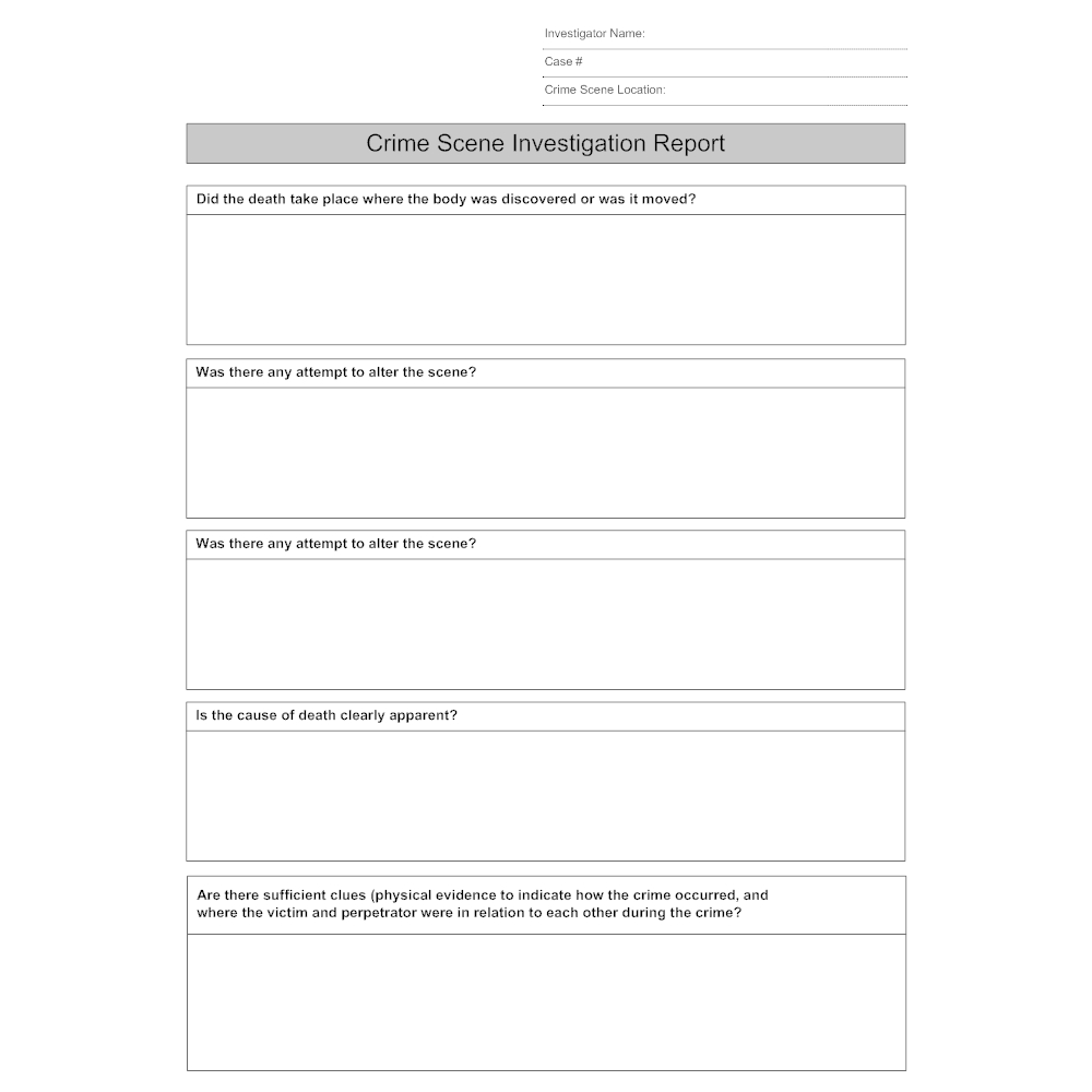 27 Images Of Crime Report Template Sample | Zeept In Crime Scene Report Template