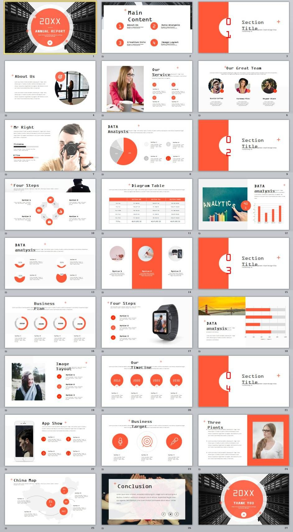 27+ Red Company Annual Report Powerpoint Templates | 2018 Regarding Annual Report Ppt Template