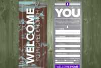 3.5×9 Psd Connection Card Template | Church Visitor Ideas for Church Visitor Card Template Word