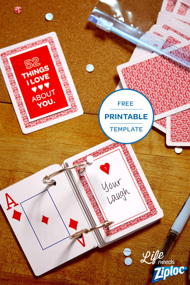 3 Small But Mighty Ways To Say I Love You | Anniversary Throughout 52 Things I Love About You Deck Of Cards Template