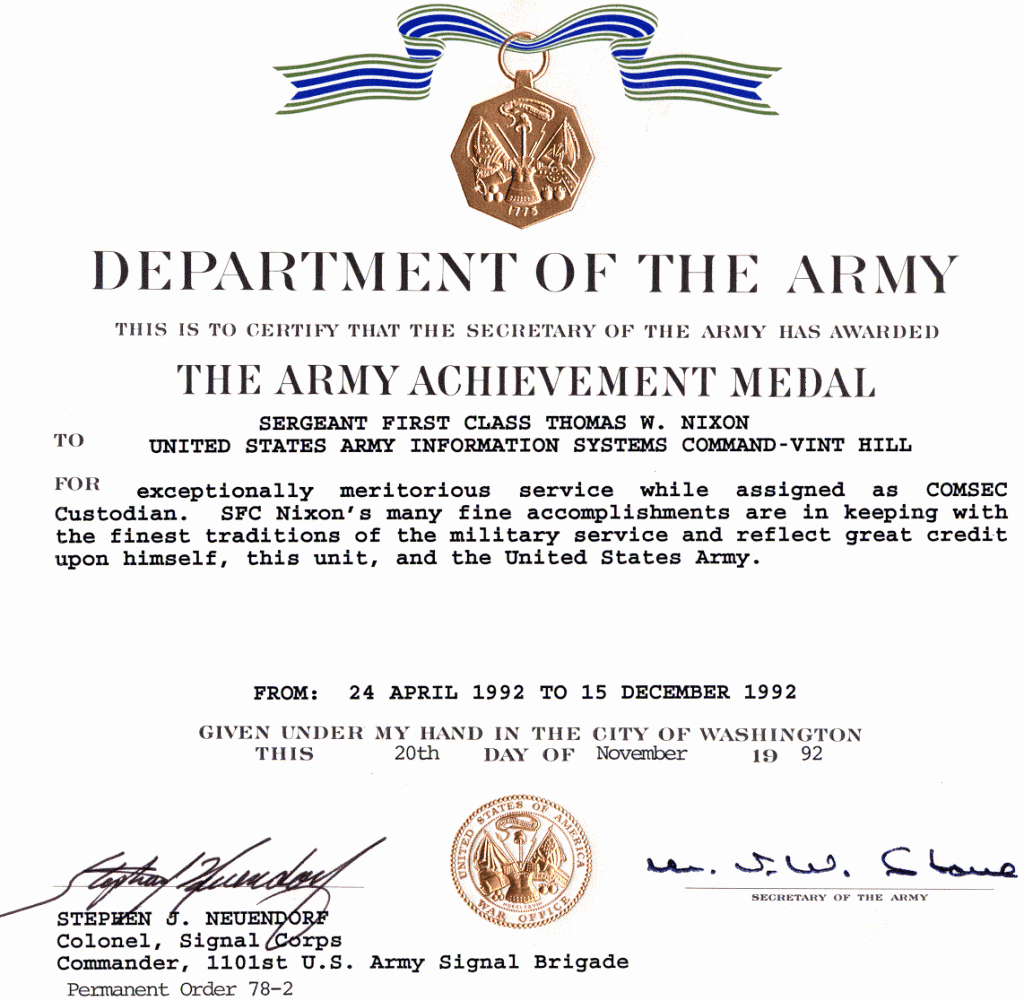 30 Army Award Certificate Template | Pryncepality Inside Certificate Of Achievement Army Template