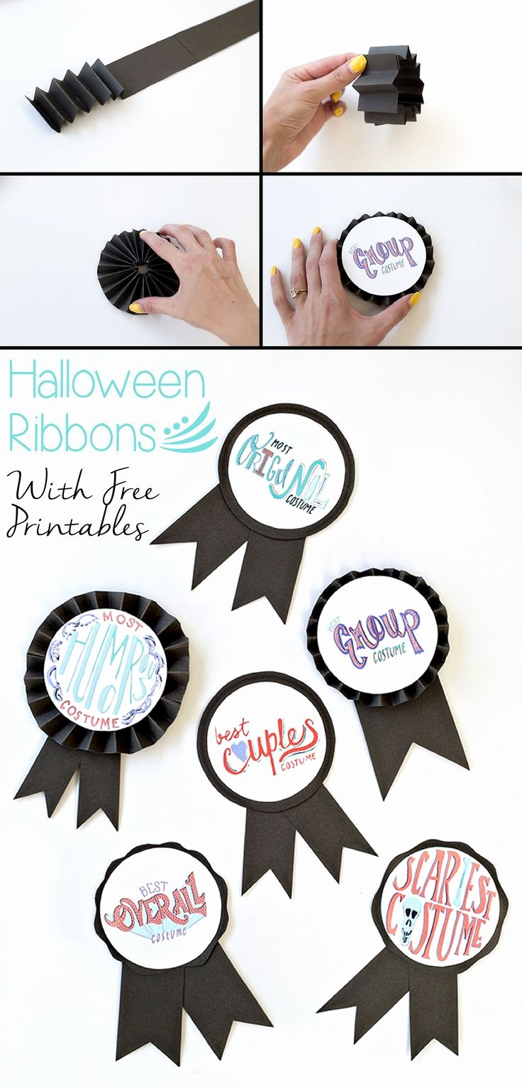 30 Award Ribbon Template Printable | Pryncepality Inside Halloween Costume Certificate Template